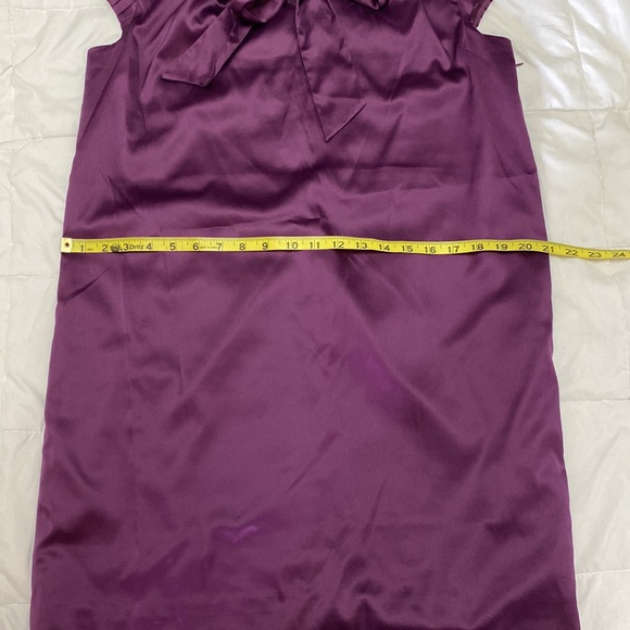 Couture by Twelve Shift Dress M/L Purple Satin Shine Fairy Coquette Retro FLAW - Picture 11 of 13